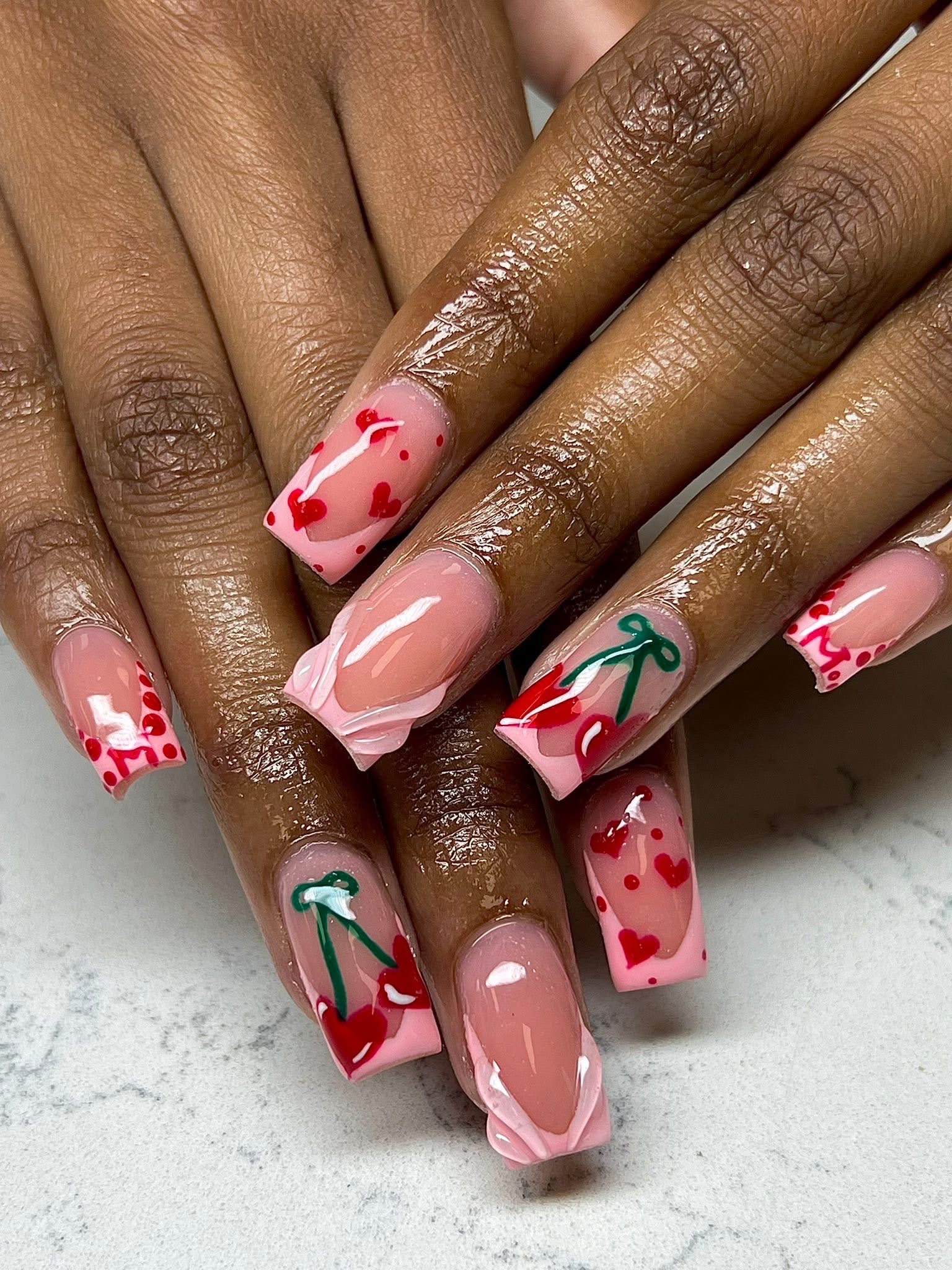 Cherry Hearts by Monica